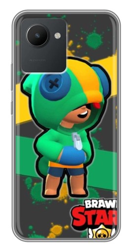 Силиконовый чехол с изображением "Leon Brawl Stars" для Realme C30