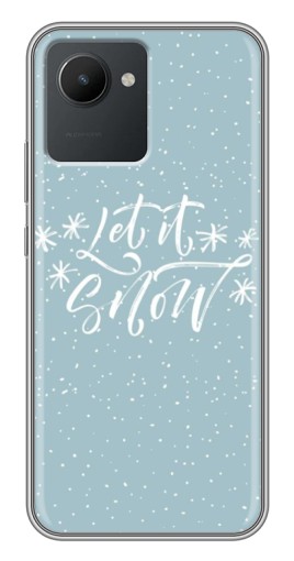 Чехол с печатью "Let it Snow" для Realme C30