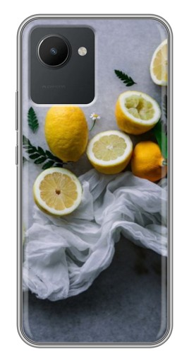 Чехол с картинкой "Лимонное настроение" для Realme C30