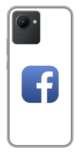 Чехол с печатью "Лого Фейсбук" для Realme C30