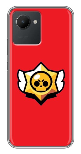 Чехол с принтом "Лого на красном" для Realme C30