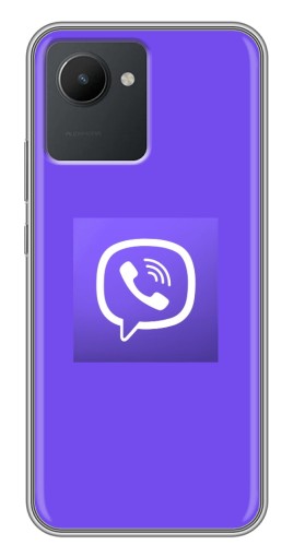 Силиконовый чехол с изображением "Лого Viber" для Realme C30