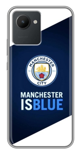 Силиконовый чехол с изображением "Manchester is Blue" для Realme C30