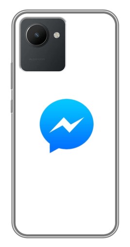 Чехол с печатью "messenger logo" для Realme C30