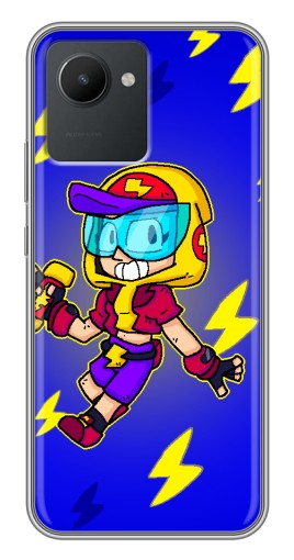 Силиконовый чехол с изображением "Молниеносная MAX" для Realme C30