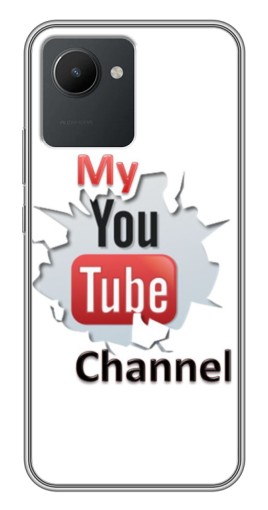 Чехол с печатью "My YouTube" для Realme C30