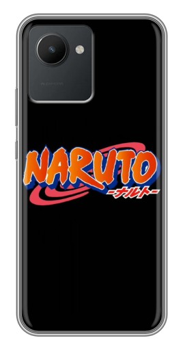 Силиконовый чехол с изображением "Надпись Naruto" для Realme C30