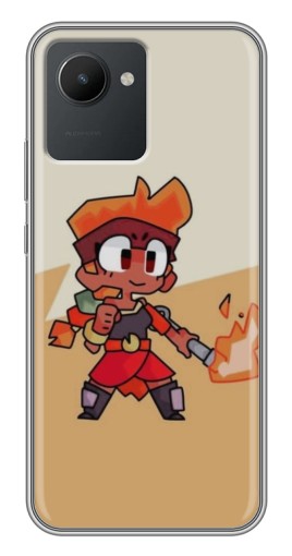 Чехол с картинкой "Нарисованная Amber" для Realme C30