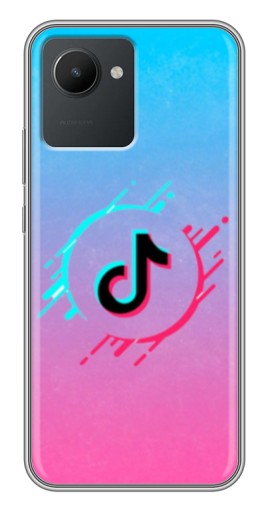 Чехол с картинкой "Нота ТикТок" для Realme C30