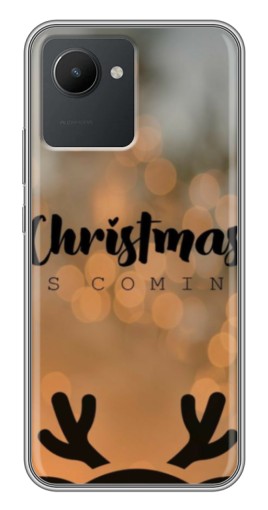 Чехол с печатью "Новогодняя заставка" для Realme C30