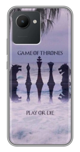 Силиконовый чехол с изображением "Play or Die" для Realme C30