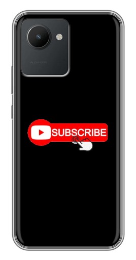 Силиконовый чехол с изображением "Подпишись" для Realme C30