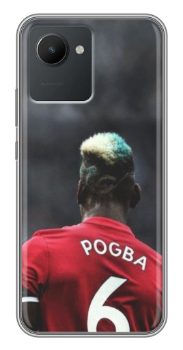 Силиконовый чехол с изображением "Pogba 6" для Realme C30