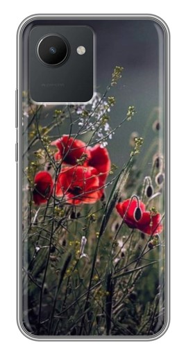 Чехол с принтом "Поле цветов" для Realme C30