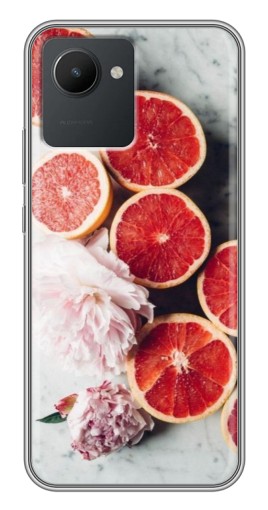 Чехол с печатью "Половинки грейпфрутов" для Realme C30