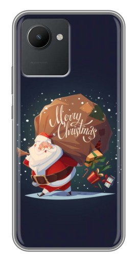 Чехол с принтом "Санта с подарками" для Realme C30