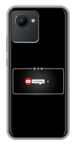 Чехол с печатью "subscribed" для Realme C30