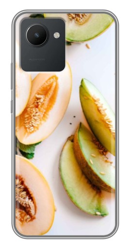 Силиконовый чехол с изображением "Свежие дыньки" для Realme C30
