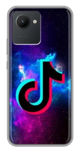 Чехол с печатью "ТикТок в космосе" для Realme C30