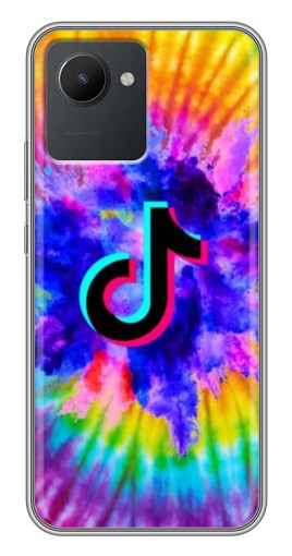 Чехол с картинкой "TikTok в красках" для Realme C30