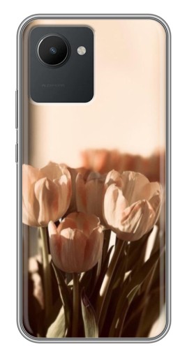 Силиконовый чехол с изображением "Тюльпаны на солнце" для Realme C30