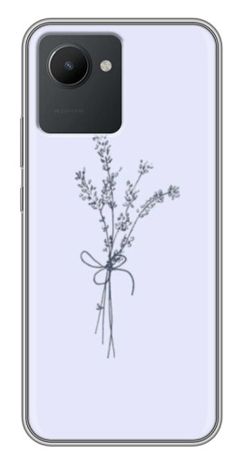 Чехол с печатью "Веточки лаванды" для Realme C30