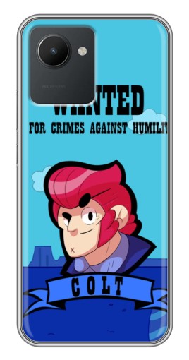 Чехол с принтом "WANTED COLT" для Realme C30