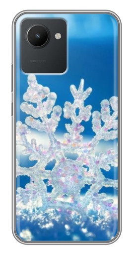 Силиконовый чехол с изображением "Яркая снежинка" для Realme C30