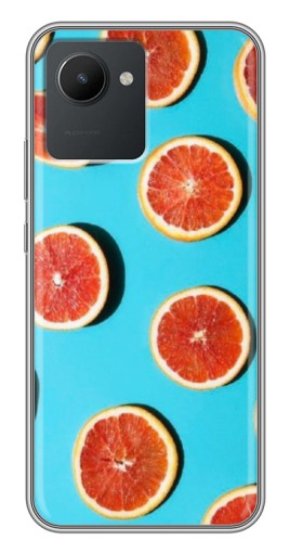 Чехол с печатью "Яркие грейпфруты" для Realme C30