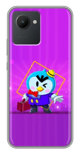 Чехол с печатью "Яркий пингвин" для Realme C30