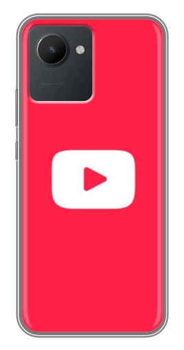 Чехол с принтом "YouTube Кнопка" для Realme C30