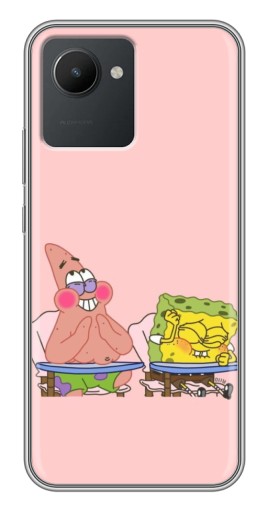 Силиконовый чехол с изображением "За партой" для Realme C30