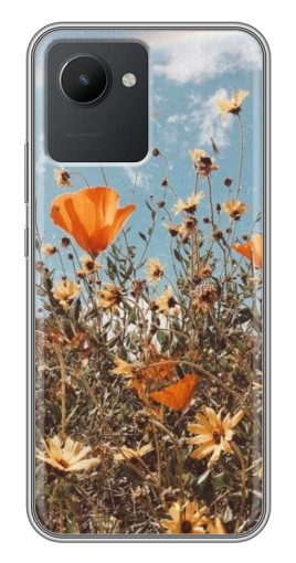 Силиконовый чехол с изображением "Желтые цветы" для Realme C30