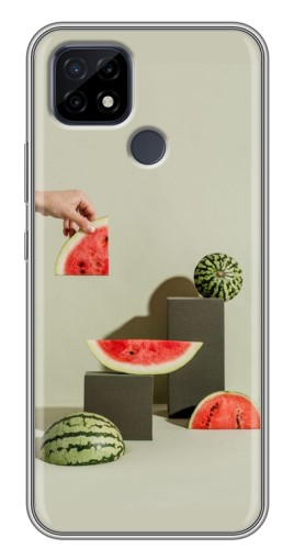 Чехол с принтом "Арт Арбузы" для Realme C21
