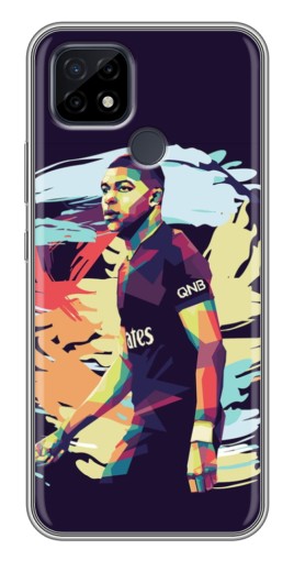 Чехол с картинкой "ART Mbappe" для Realme C21