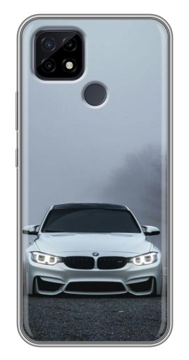 Чехол с картинкой "БМВ в тумане" для Realme C21