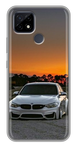 Чехол с принтом "BMW белая" для Realme C21