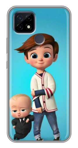 Чехол с картинкой "Boss and Boy" для Realme C21