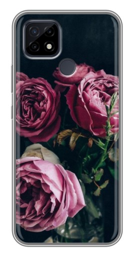 Чехол с картинкой "Букет роз" для Realme C21