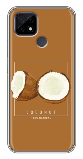 Силиконовый чехол с изображением "Coconut" для Realme C21