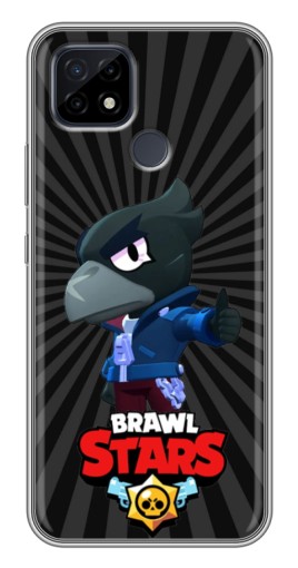 Чехол с картинкой "Crow Brawl Stars" для Realme C21