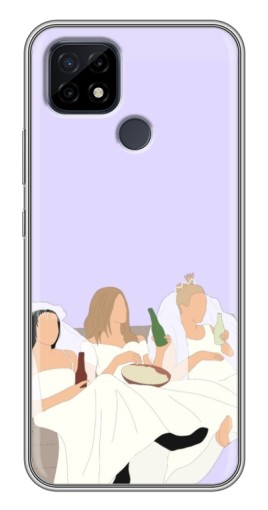 Чехол с печатью "Девушки Друзья" для Realme C21