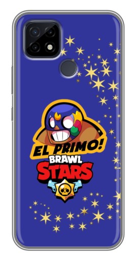 Силиконовый чехол с изображением "El Primo в маске" для Realme C21