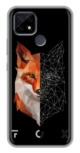 Чехол с картинкой "Fox" для Realme C21
