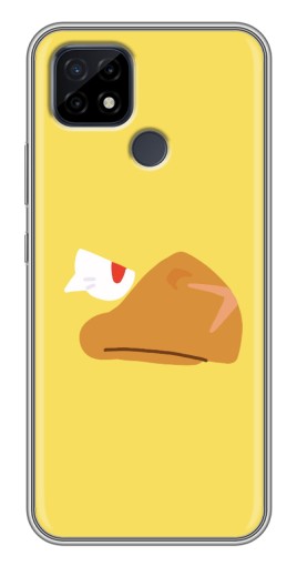 Чехол с картинкой "Gold Crow" для Realme C21