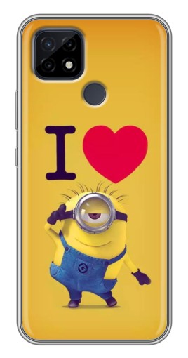 Силиконовый чехол с изображением "I Love Minion" для Realme C21
