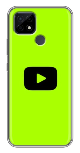 Чехол с принтом "Кнопка Ютуба" для Realme C21
