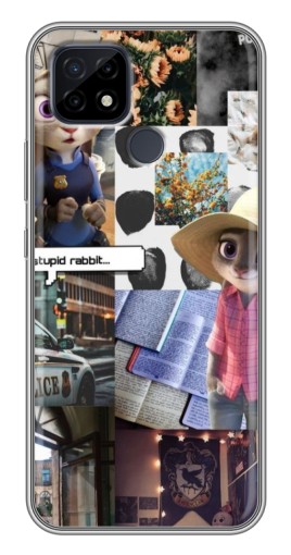 Чехол с картинкой "Коллаж Джуди" для Realme C21