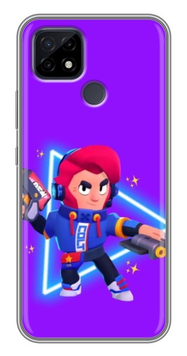 Чехол с печатью "Кольт в наушниках" для Realme C21