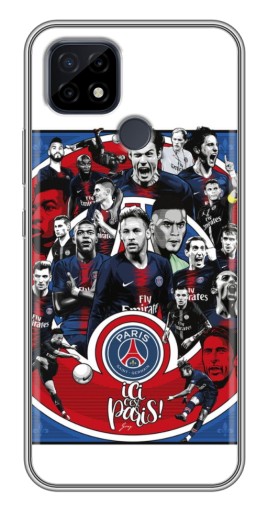 Чехол с печатью "Команда PSG" для Realme C21